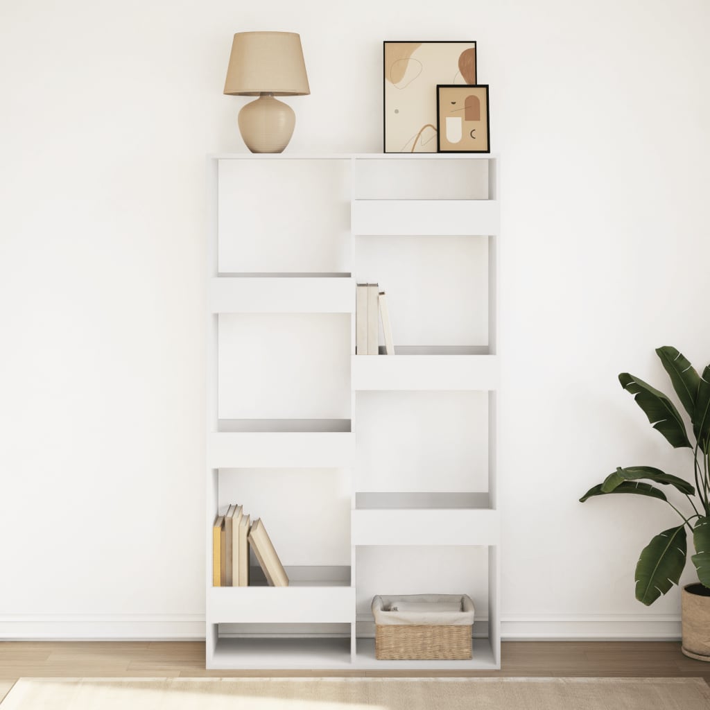 Bookcase White 100x33x175 cm Engineered Wood