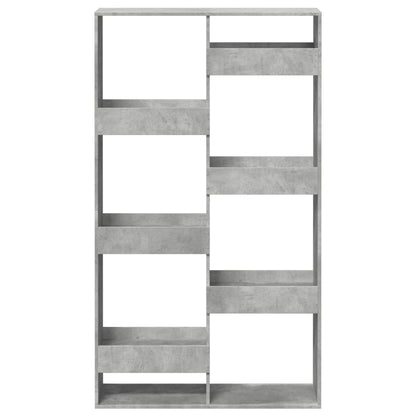 Bookcase Concrete Grey 100x33x175 cm Engineered Wood