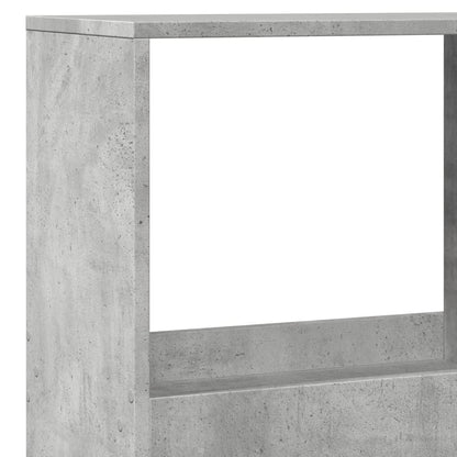 Bookcase Concrete Grey 100x33x175 cm Engineered Wood