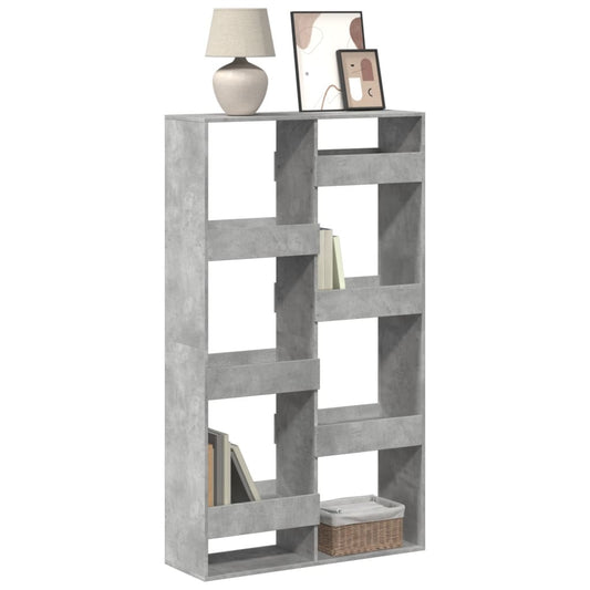 Bookcase Concrete Grey 100x33x175 cm Engineered Wood