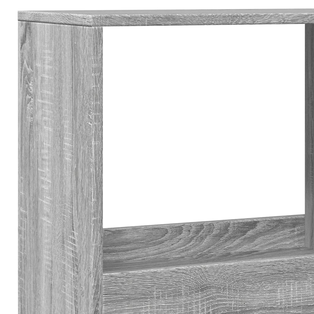 Bookcase Grey Sonoma 100x33x175 cm Engineered Wood