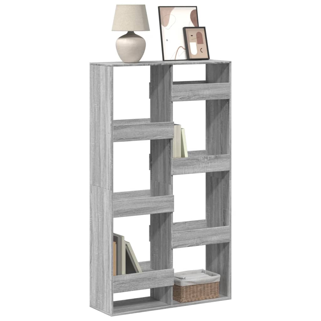 Bookcase Grey Sonoma 100x33x175 cm Engineered Wood