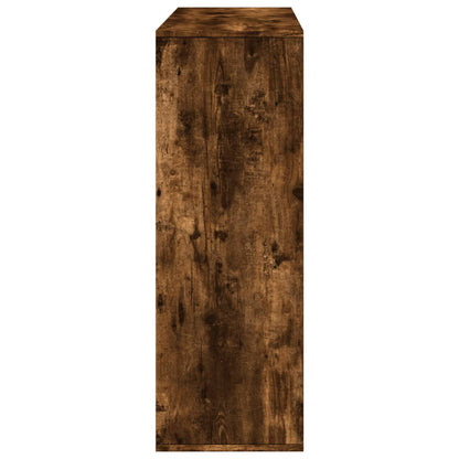 Room Divider Smoked Oak 100x33x94.5 cm Engineered Wood