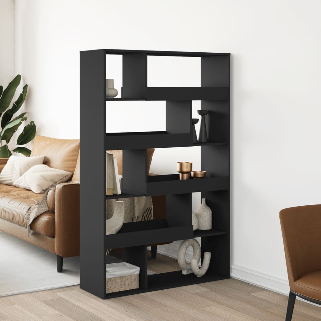 Room Divider Black 100x33x156.5 cm Engineered Wood