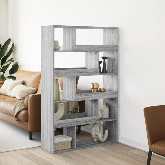 Room Divider Grey Sonoma 100x33x156.5 cm Engineered Wood