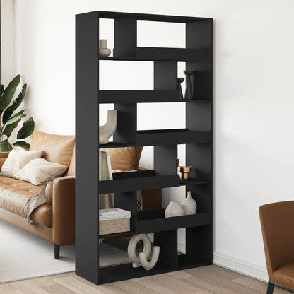 Room Divider Black 100x33x187.5 cm Engineered Wood