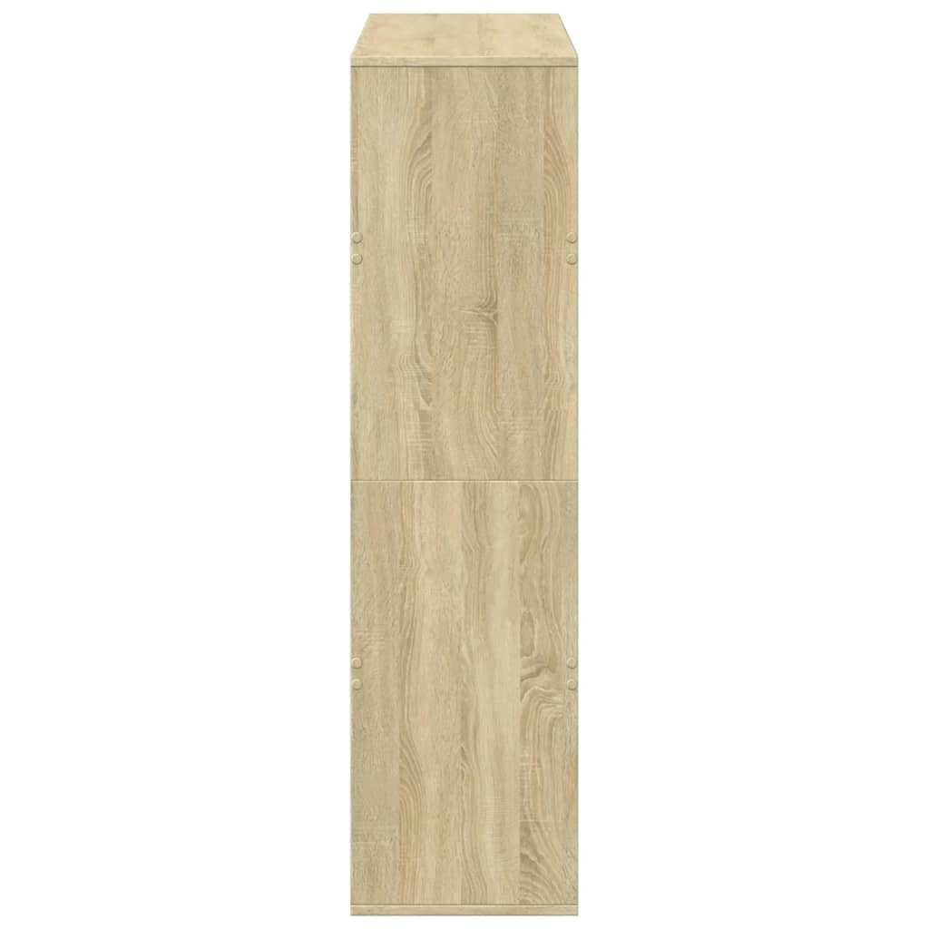 Room Divider Sonoma Oak 100x33x125.5 cm Engineered Wood