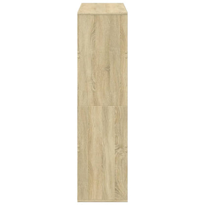 Room Divider Sonoma Oak 100x33x125.5 cm Engineered Wood