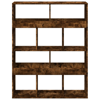 Room Divider Smoked Oak100x33x125.5 cm Engineered Wood