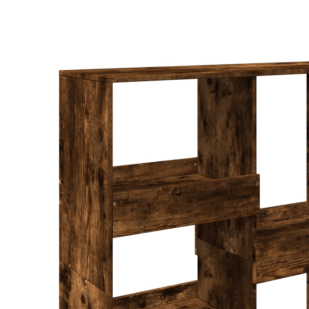 Room Divider Smoked Oak 100x33x115 cm Engineered Wood