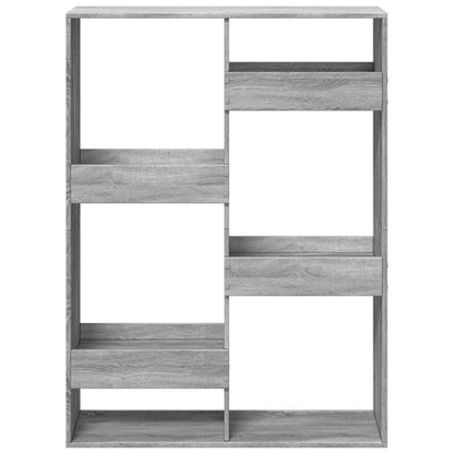 Room Divider Grey Sonoma 100x33x135 cm Engineered Wood