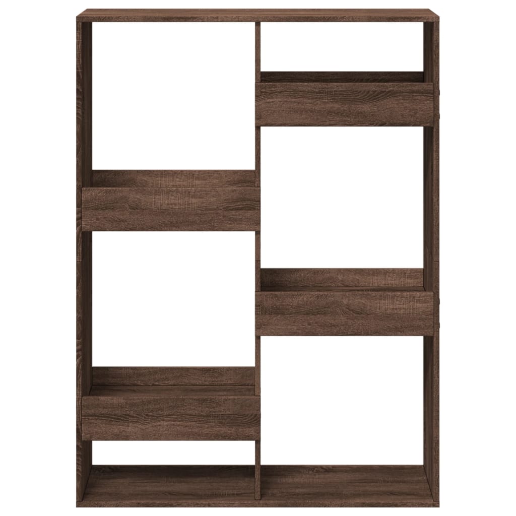 Room Divider Brown Oak 100x33x135 cm Engineered Wood