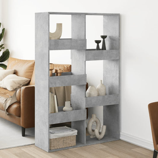 Room Divider Concrete Grey 100x33x155.5 cm Engineered Wood