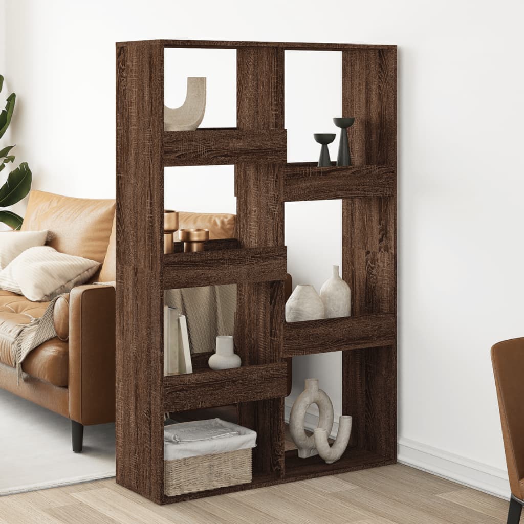 Room Divider Brown Oak 100x33x155.5 cm Engineered Wood