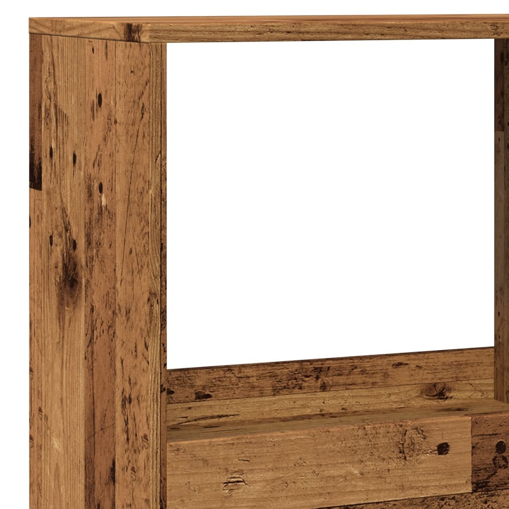 Room Divider Old Wood 100x33x175 cm Engineered Wood