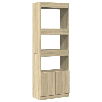 Highboard Sonoma Oak 63x33x180 cm Engineered Wood