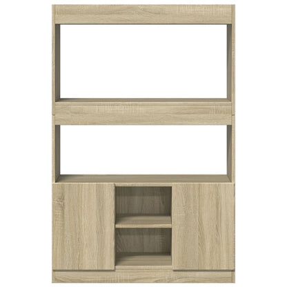 Highboard Sonoma Oak 92x33x140 cm Engineered Wood