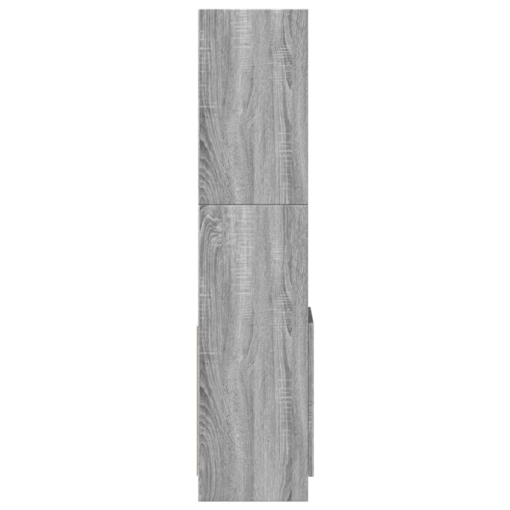 Highboard Grey Sonoma 92x33x140 cm Engineered Wood