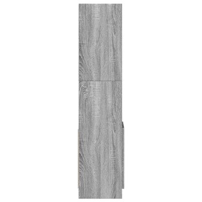 Highboard Grey Sonoma 92x33x140 cm Engineered Wood