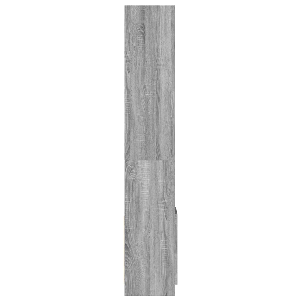 Highboard Grey Sonoma 92x33x180 cm Engineered Wood