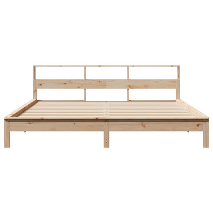 Bed Frame without Mattress 200x200 cm Solid Wood Pine