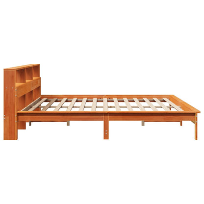 Bed Frame without Mattress Wax Brown 180x200 cm Super King Solid Wood Pine
