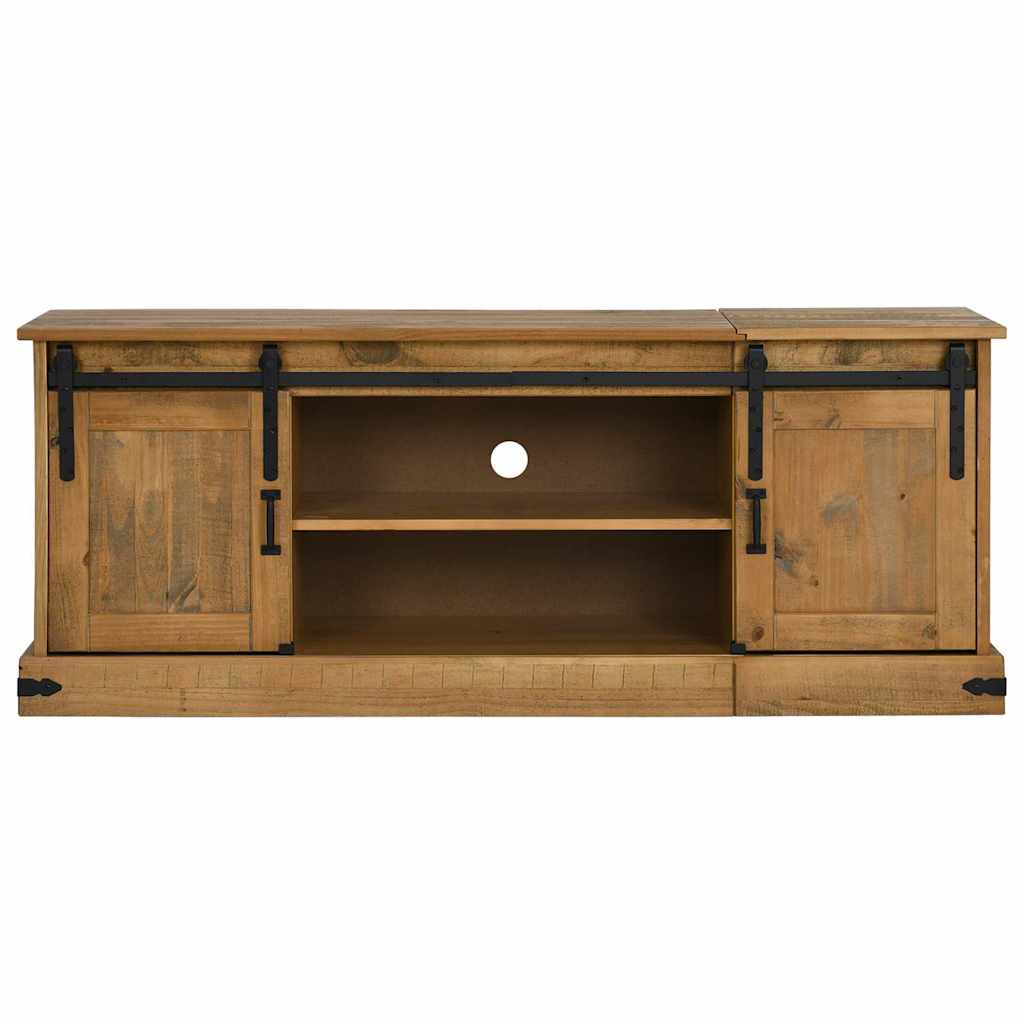 TV Cabinet HALDEN 2 Sliding Doors 150x40x60 cm Solid Wood