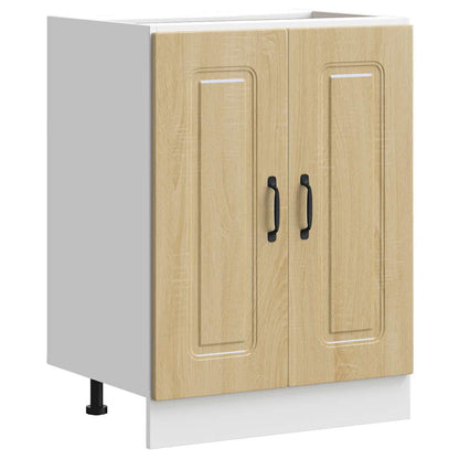 Sink Base Cabinet Kalmar Sonoma Oak 60x46x81.5 cm Engineered Wood