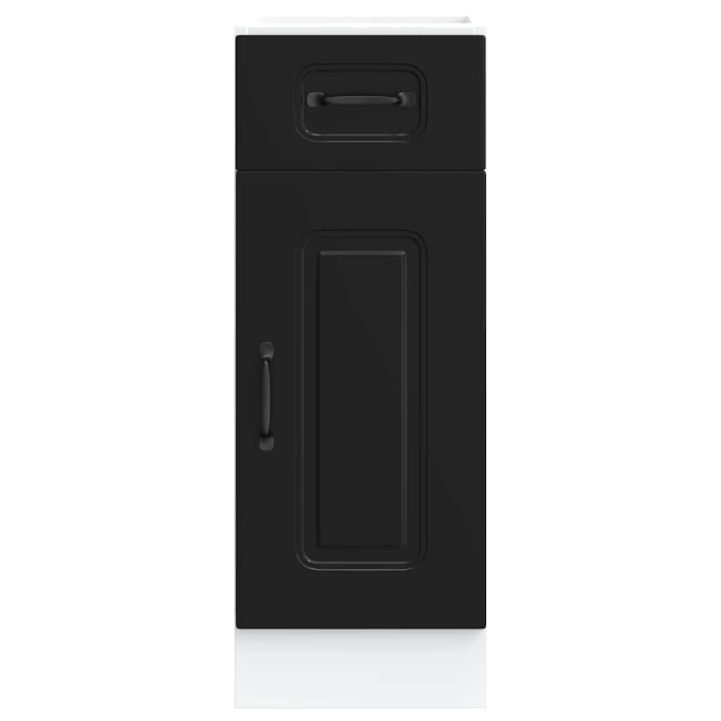 Kitchen Base Cabinet Kalmar Black Engineered Wood