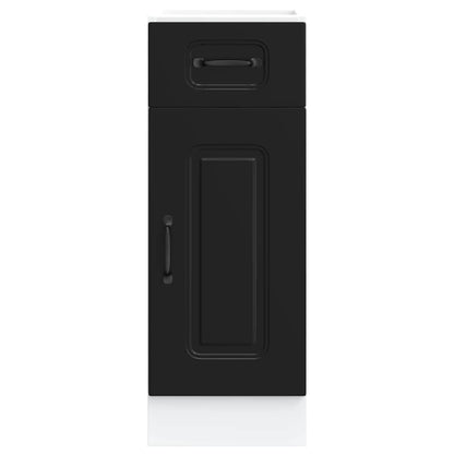 Kitchen Base Cabinet Kalmar Black Engineered Wood