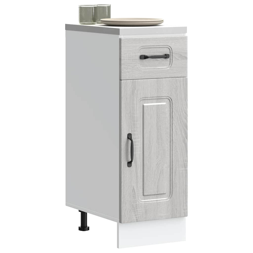 Kitchen Base Cabinet Kalmar Grey Sonoma Engineered Wood