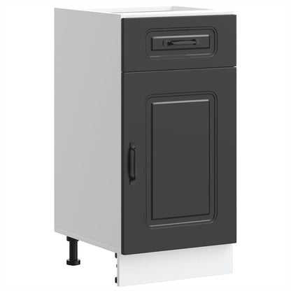 Kitchen Base Cabinet Kalmar Black Engineered Wood