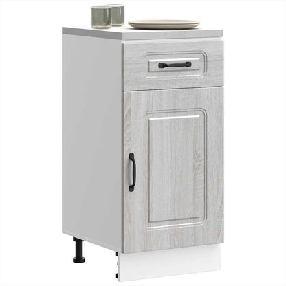 Kitchen Base Cabinet Kalmar Grey Sonoma Engineered Wood