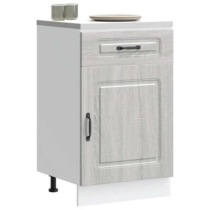 Kitchen Base Cabinet Kalmar Grey Sonoma Engineered Wood