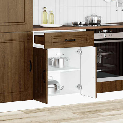 Kitchen Base Cabinet Kalmar Brown Oak Engineered Wood