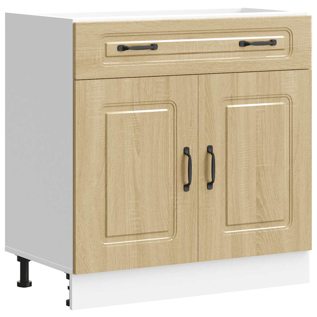 Kitchen Base Cabinet Kalmar Sonoma Oak Engineered Wood