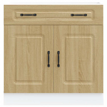 Kitchen Base Cabinet Kalmar Sonoma Oak Engineered Wood