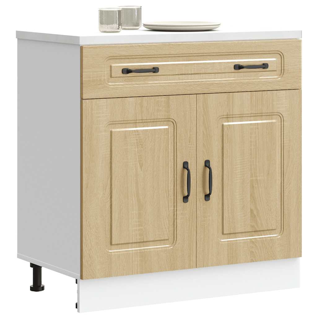 Kitchen Base Cabinet Kalmar Sonoma Oak Engineered Wood