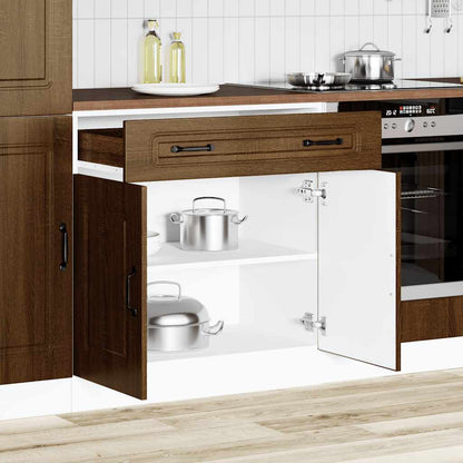 Kitchen Base Cabinet Kalmar Brown Oak Engineered Wood