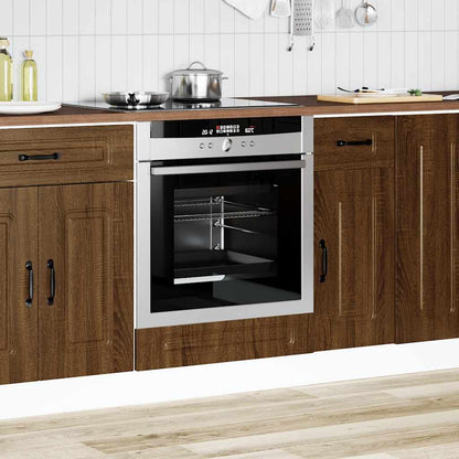 Oven Cabinet Kalmar Brown Oak Engineered Wood