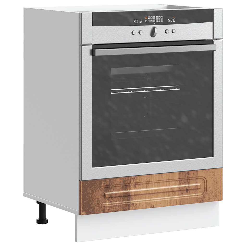 Oven Cabinet Kalmar Old Wood Engineered Wood