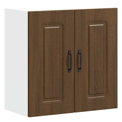 Kitchen Wall Cabinet Kalmar Brown Oak Engineered Wood