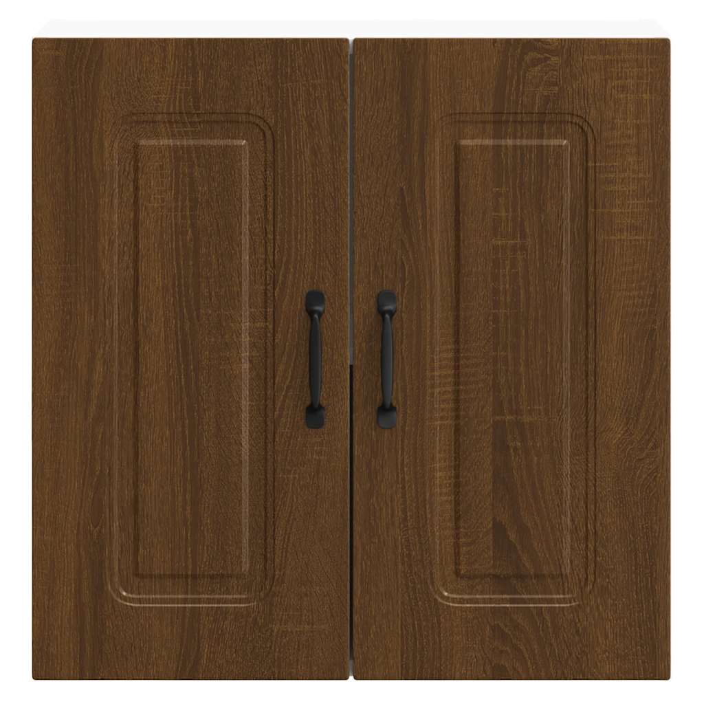 Kitchen Wall Cabinet Kalmar Brown Oak Engineered Wood