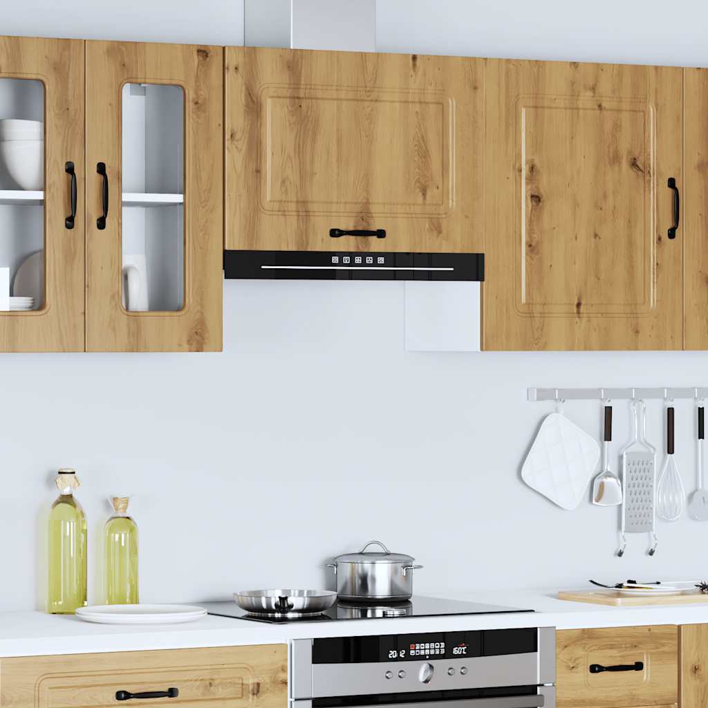 Kitchen Wall Cabinet Kalmar Artisan Oak Engineered Wood