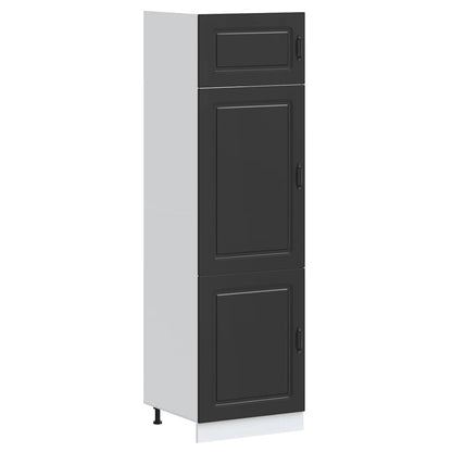 Kitchen Cupboard Kalmar Black Engineered Wood