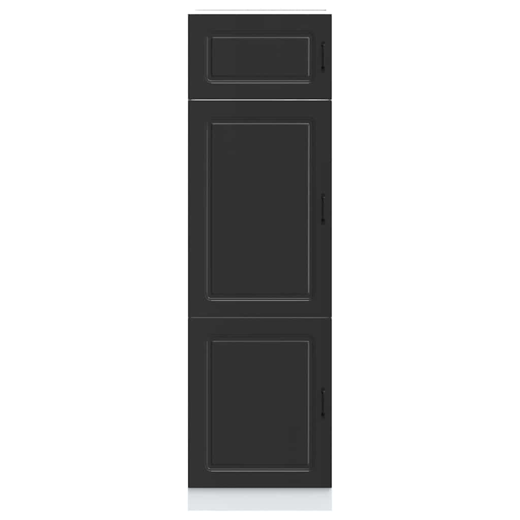 Kitchen Cupboard Kalmar Black Engineered Wood