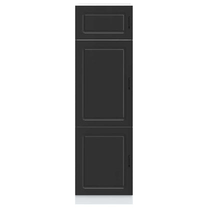 Kitchen Cupboard Kalmar Black Engineered Wood