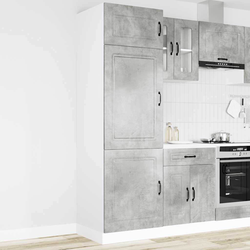 Kitchen Cupboard Kalmar Concrete Grey Engineered Wood