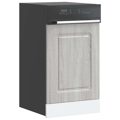 Dishwasher Panel Kalmar Grey Sonoma 45x1.5x67 cm Engineered Wood