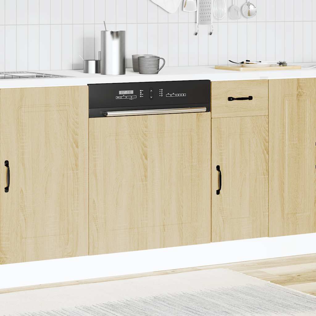 Dishwasher Panel Kalmar Sonoma Oak 60x1.5x67 cm Engineered Wood